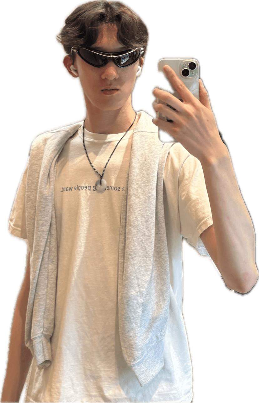 Checking out the wildest sunglasses I have ever seen